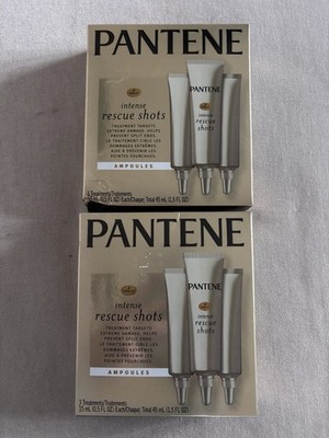 Pantene Pro-V Intense Rescue Shots Treatments, 45ml Pack of 2