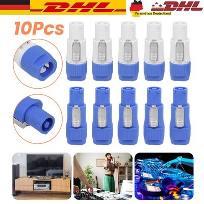 10tlg Set Neutrik Powercon Typ A Nac3Fca Nac3Mpa-1 Gehäuse Stecker Panel Adapter
