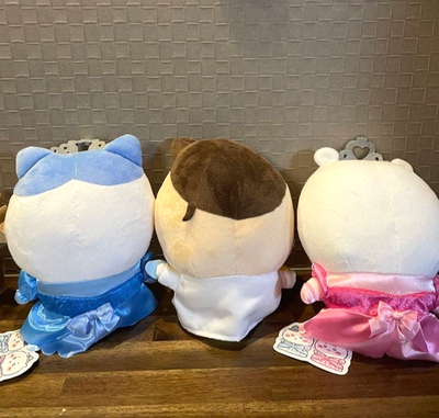 Chiikawa Hachiware Rabbit Princess Birthday Plush Doll Set of 3
