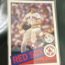 Topps 2020 1985 Baseball Roger Clemens #85-18 35th Anniversary Insert Red Sox