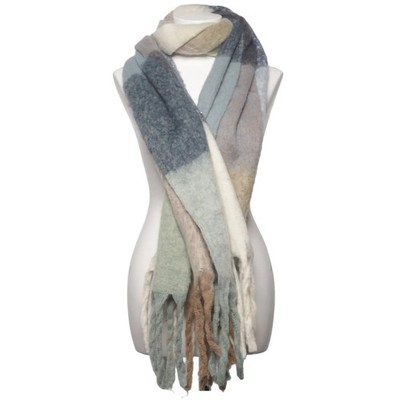 Lindex, Schal, Damen, Polyester, Mehrfarbig, Karo, 196 cm, 43 #jVD