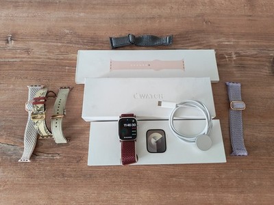 Apple Watch Series 9 41mm Aluminiumgehäuse mit Sportarmband - Polarstern (GPS)