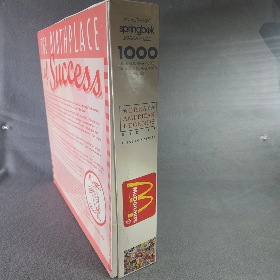 VTG 1991 McDonald's Springbok 1000 pc Puzzle 24" X 30" Ronald Pieces are Sealed - Image 4 of 4