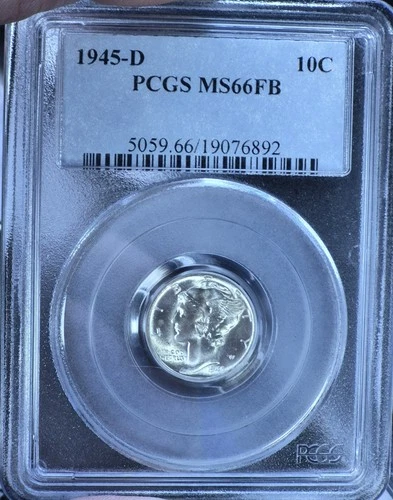 1945 p mercury dime MS66