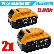2 Pack 18V Slide Li-Ion Battery 8.0Ah Power Tool Compatible UK Stock