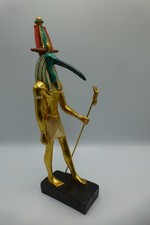Vintage 12" Thoth Egyptian God Statue Figurine Artisans Guild Intl 1988 F2
