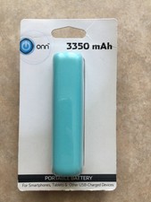 ONN 3350mAh Portable Battery Power Bank USB Charger New Sealed