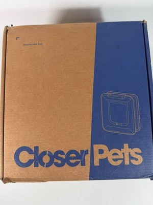 Cat Mate Elite Microchip Cat Flap with Timer & 4-Way Lock  White (355W)