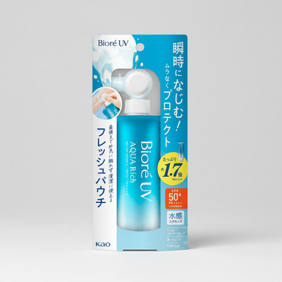 KAO Biore UV Aqua Rich Watery Essence Fresh Pouch Type SPF50+/PA++++ 120g