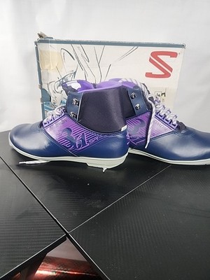 SALOMON 361SR Nordic Cross Country Ski Boots Size EU46 US12 Purple