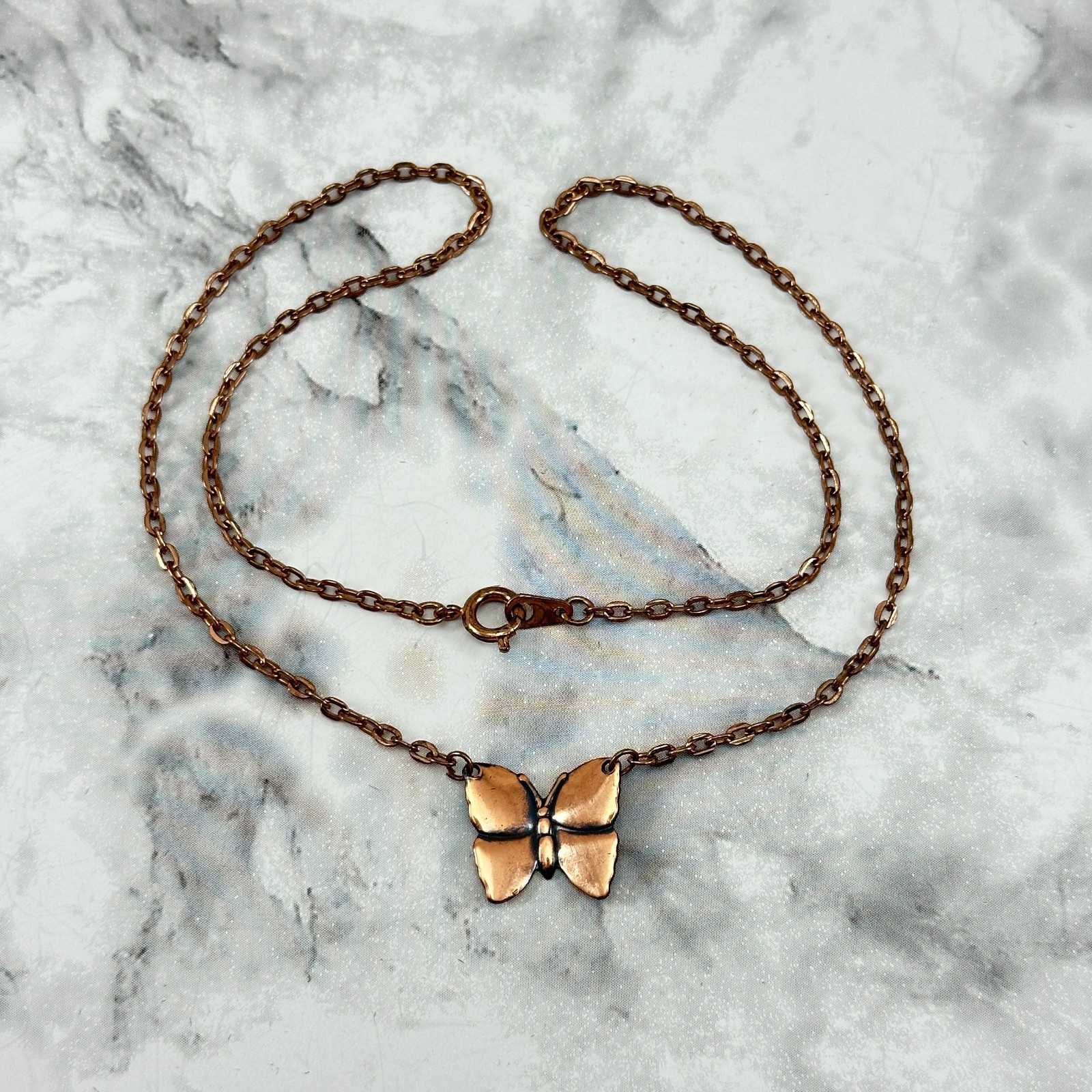 Necklace Solid Copper Cable Link Chain Fixed Deta… - image 2