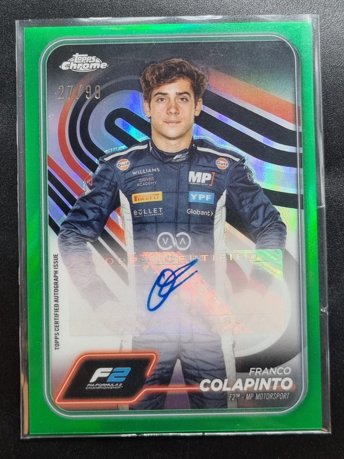 Franco Colapinto 2024 Topps Chrome Formula 1 #CAC-COL  AUTO GREEN    /99  #95811