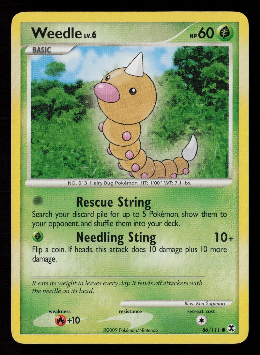 Weedle Rising Rivals 86/111 Pokemon