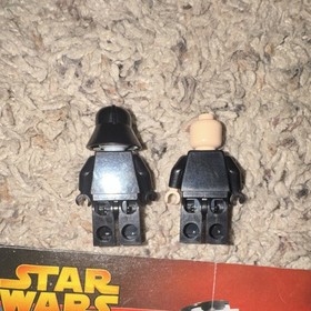 LEGO Set 7251 Figures (Darth Vadar Ep. 3 and Anakin Skywalker) With Manual