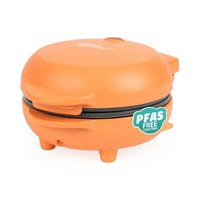 Giles & Posner Funfair Mini Griddle – Oil-Free Cooking, Compact, Orange