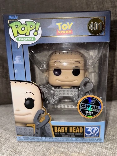Funko Pop Digital Exclusive Toy Story Baby Head Grail LE 981 Pieces In Hand