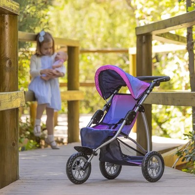 Ivy & Lily Puppen Jogger Kinderwagen Kinderwagen Mädchen Spiel Spielzeug Kinderwagen für Kinder Outdoor