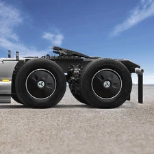 Set of 4 FlowBelow ‘Quick-Release’ Wheel Covers (Black)all installation hardware