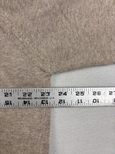 Barbour Maglione Uomo Extra Large Beige Misto Cotone Pullover Preppy Scollo V - Foto 7 di 8