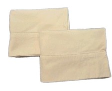Set of 2 Soft Yellow Flannel Pillowcases 20 X 30 Standard