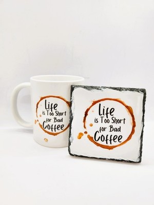 Life Is Too Short For Bad Kaffeebecher - Keramik und verpackt