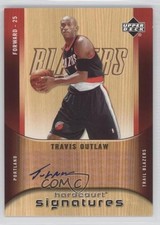 2005-06 Upper Deck Hardcourt Signatures Travis Outlaw #HS-TO Auto 0f8
