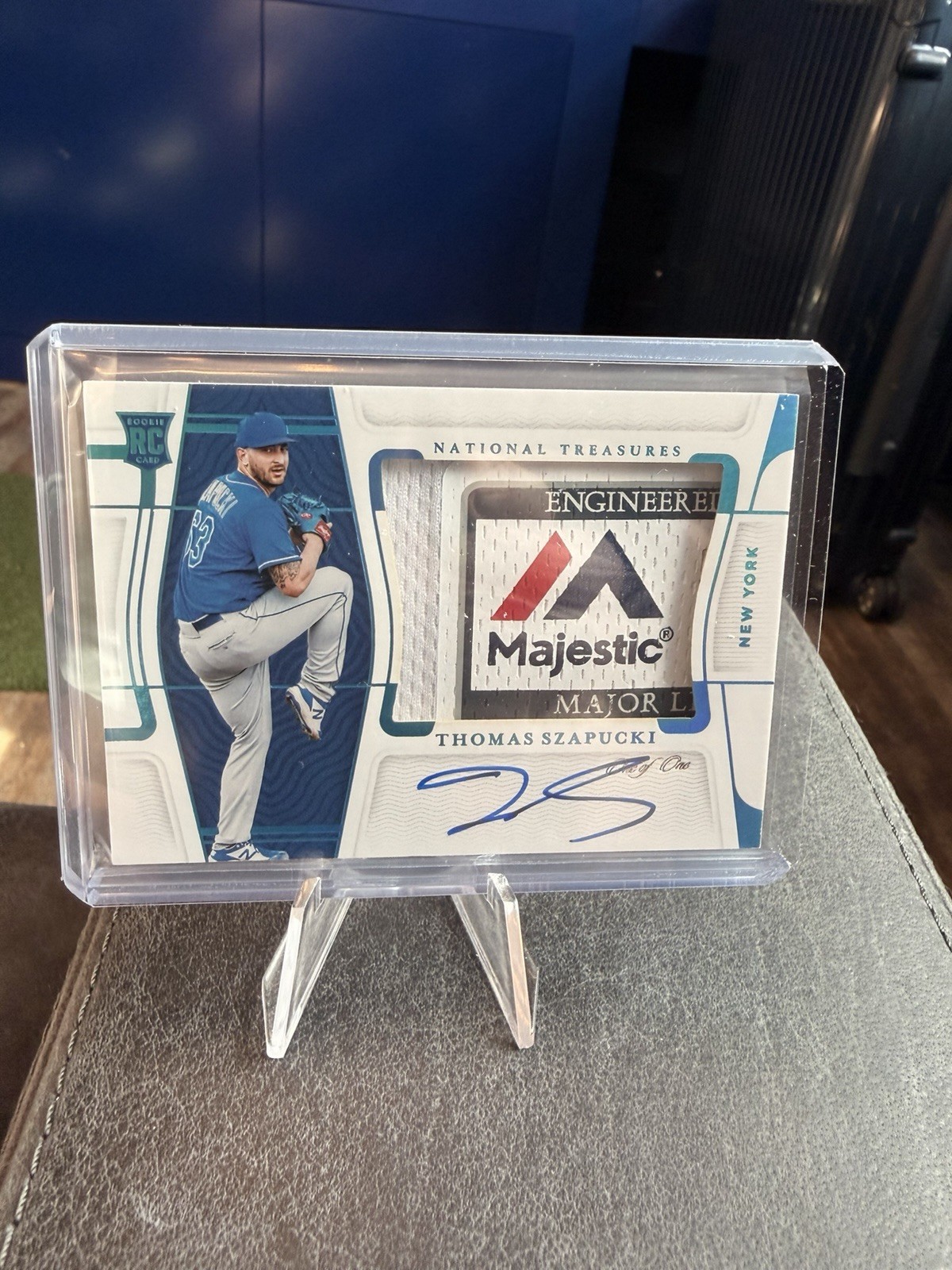 One Of One Panini National Treasures 2022 Thomas Szapucki RPA 1/1 Mets