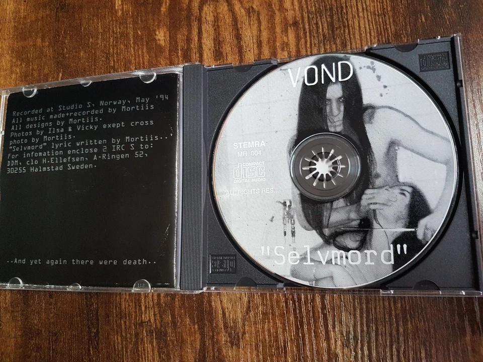 VOND - Selvmord - CD, 1st Press, Malicious Records, MORTIIS, EMPEROR - Bild 2 von 2