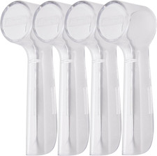 4 Pack Protective Cover Cap Compatible with Oral B Replacement Heads, Fits for C