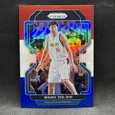 Wang Zhi-zhi RED WHITE AND BLUE 2021-22 Panini Prizm #273 Dallas Mavericks