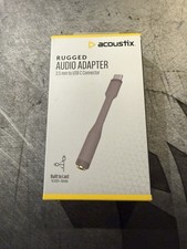 Acoustix Rugged Audio Adapter 3.5mm to USB-C Connector - Gray