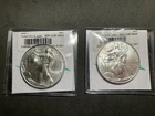 Two 2021 WALKING LIBERTY 1oz. AMERICAN EAGLE .999 FINE SILVER DOLLAR COIN