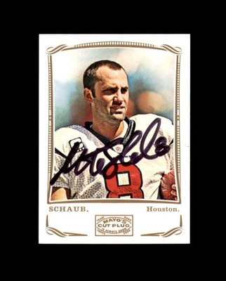 Matt Schaub Signed 2009 Topps Mayo's Cut Plug Houston Texans Autograph
