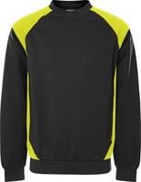 Fristads 300510-982 Sweatshirt 7148 Gsm Gr.S Schwarz/Gelb