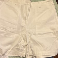 Jones New York Sport 100 Cotton Shorts White Women  s Size 8