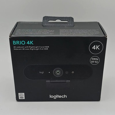 New Logitech Brio 4K HDR Webcam With RightLight 3 V-U0040