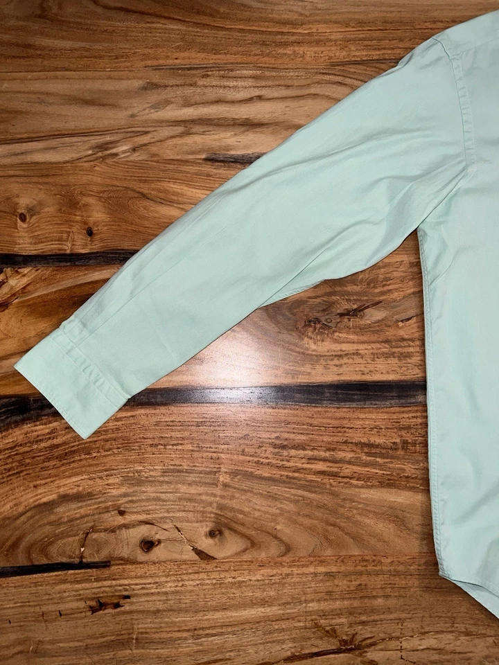 NWOT Ralph Lauren Purple Label Seafoam Green OCBD Italy Gatsby Preppy Resort - Image 4 of 4