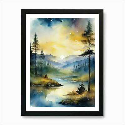 Appalachen, Appalachen gerahmtes Wandbild Poster Leinwanddruck Bild