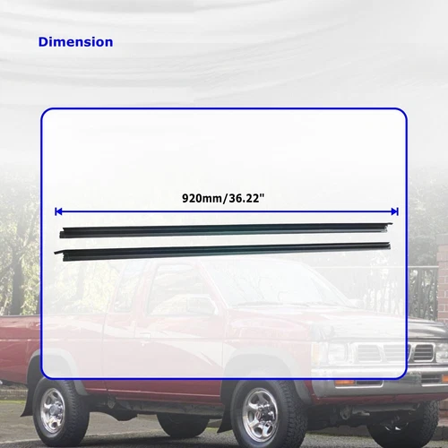 Outer Door Weather Window Rubber Seal Belt For Nissan Pickup D21 Hardbody 86-94 - Picture 5 of 9