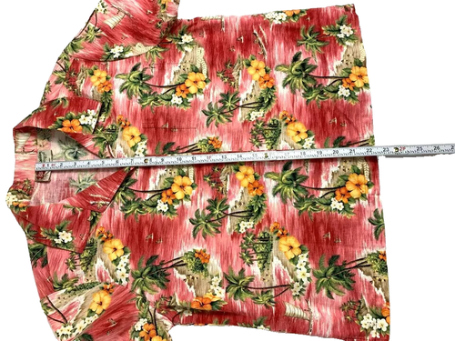 Hilo Hattie Hawaii Vintage 2-teiliges Set Damen Größe Large rosa Oberteil und Wickelrock - Bild 3 von 11