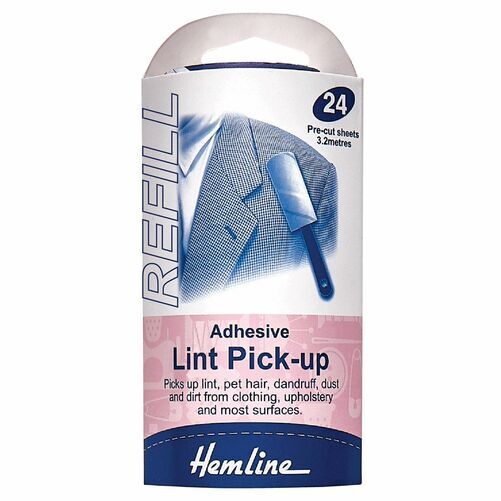 Hemline Adhesive Lint Pick-Up Roller Refill Pack 4003.R