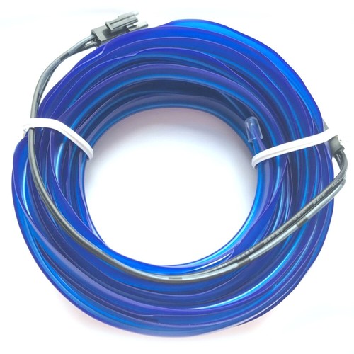 LED Car Interior EL Wire Neno lights Auto Atmosphere Tube Strip Rope Tape Light - Picture 23 of 31