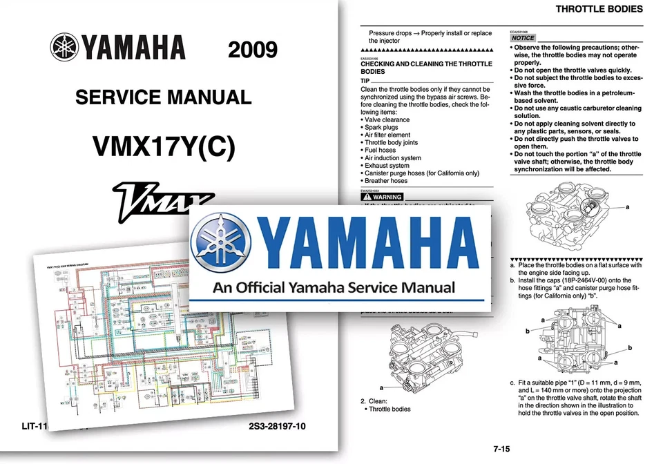 Yamaha VMAX 1700 VMX170 Workshop Service Repair Manual 2009 - 2012 on USB - Image 2 of 3