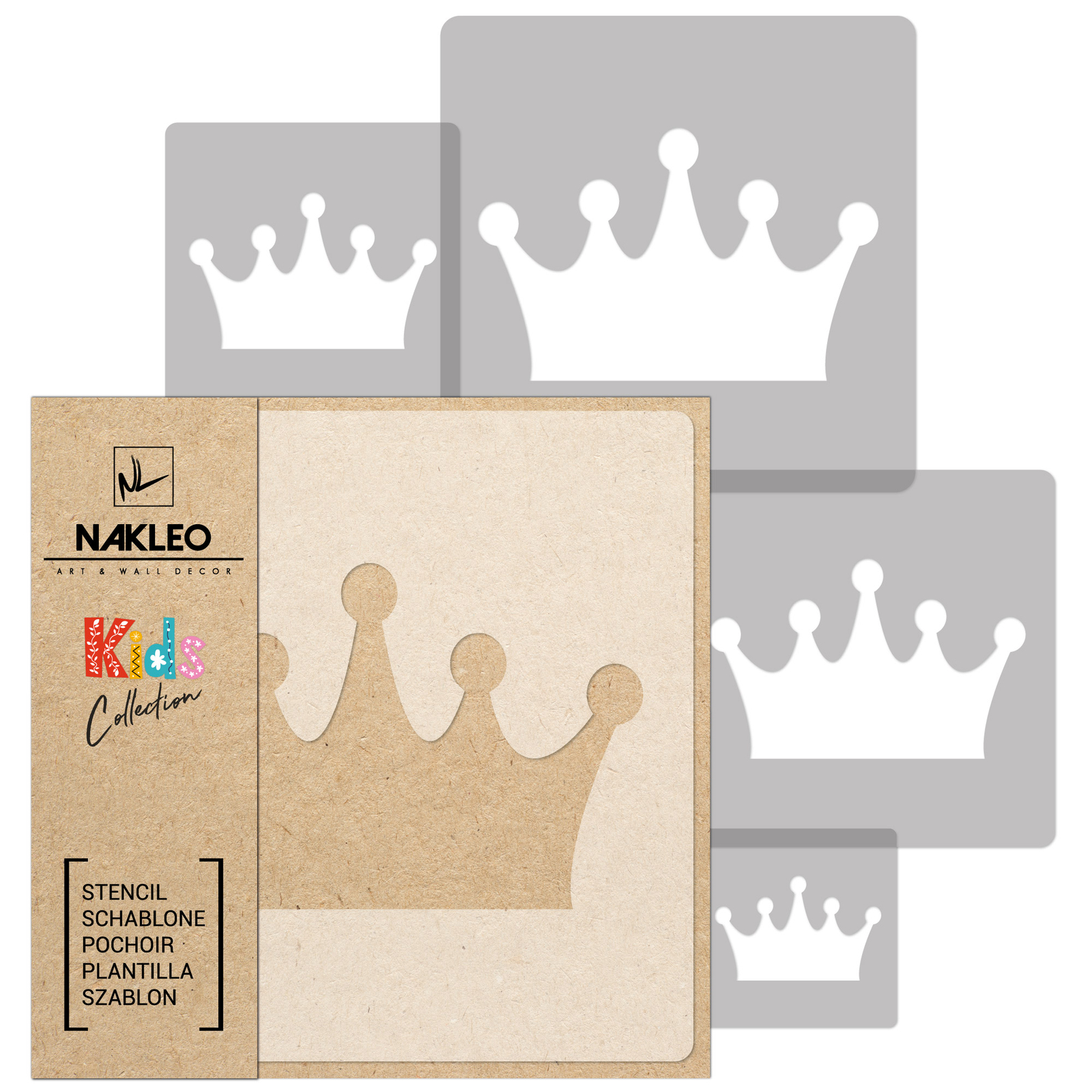 Pochoir Couronne Enfants pour Décorer Meuble et Chambre de Princesse