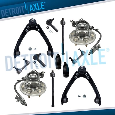 RWD Front Upper Control Arms Wheel Hub Bearing Kit for 06-08 Chevrolet Colorado