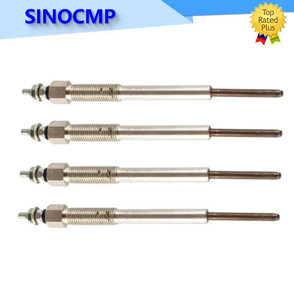 ユウ 4PCS Glow Plugs 8-97600-096-0 For Isuzu 4HK1 4HL1 4HJ1 5.2L Engine