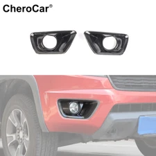 Front Fog Light Lamp Insert Bezel Cover Trim Frame For 2014-2018 Chevy Colorado