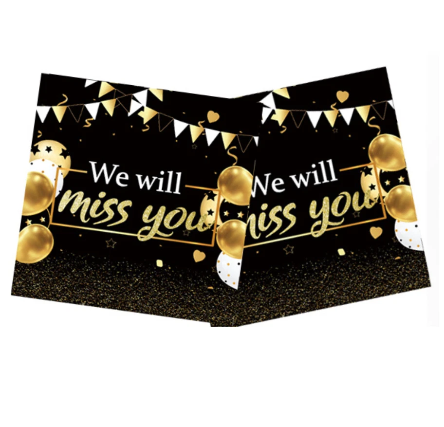 Servilleta fiesta jubilación pañuelo despedida adiós te extrañaremos vajilla x20 Foto 3 de 4