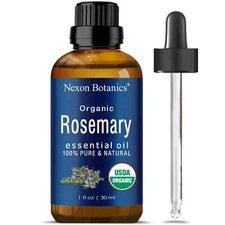 Nexon Botanics Organic Rosemary Oil, Pure for Hair, Skin, Massage & Aromatherapy