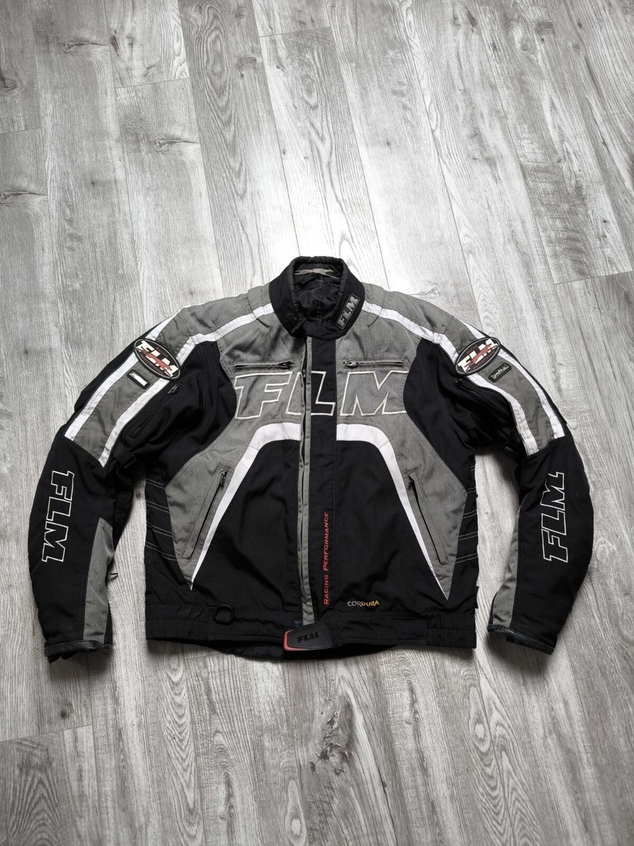 乗馬ジャケット FL Men's FLM Racing CORDURA Jacket Size L/XL Motorcycle YKK Black | eBay